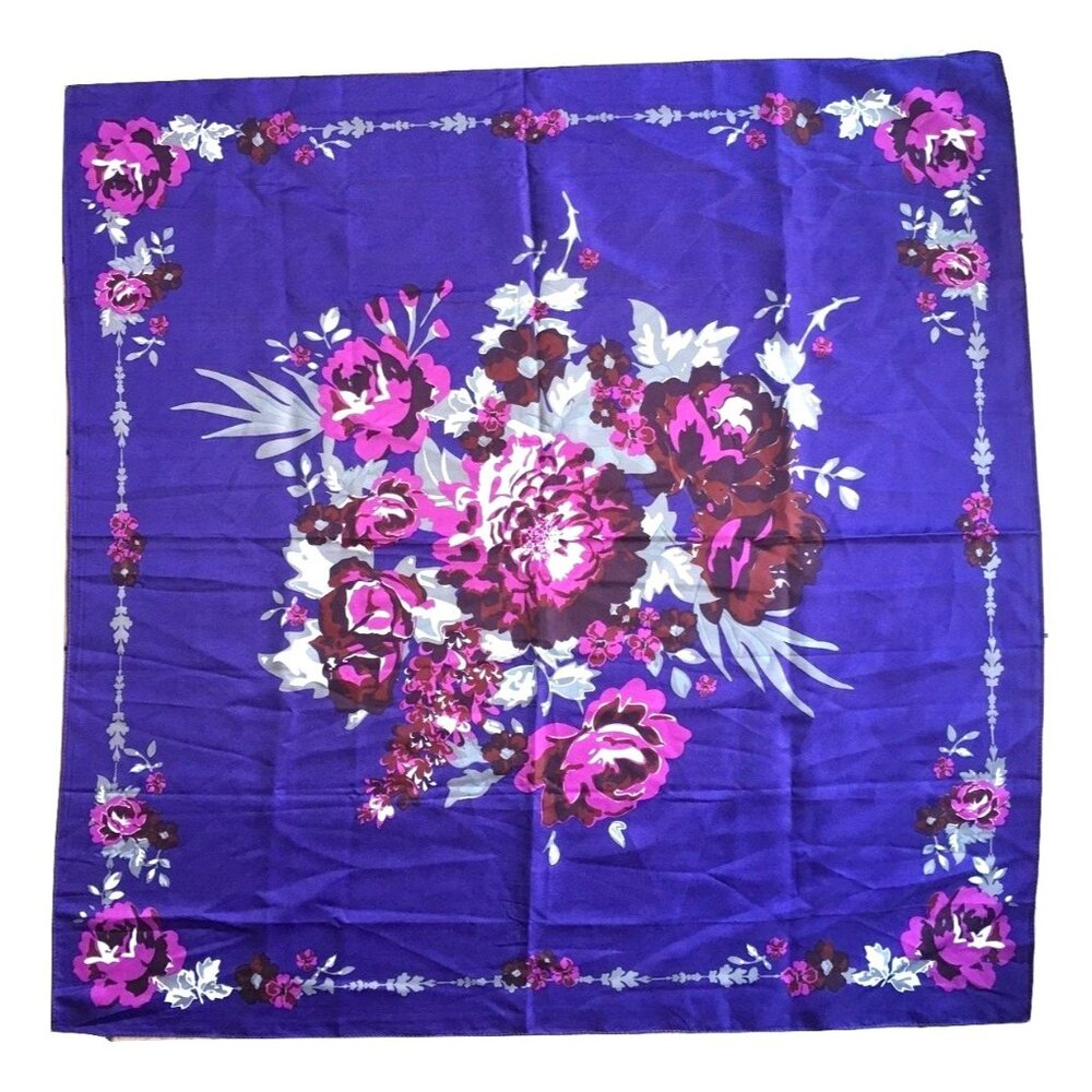 Vintage George Floral Scarf  Accessory